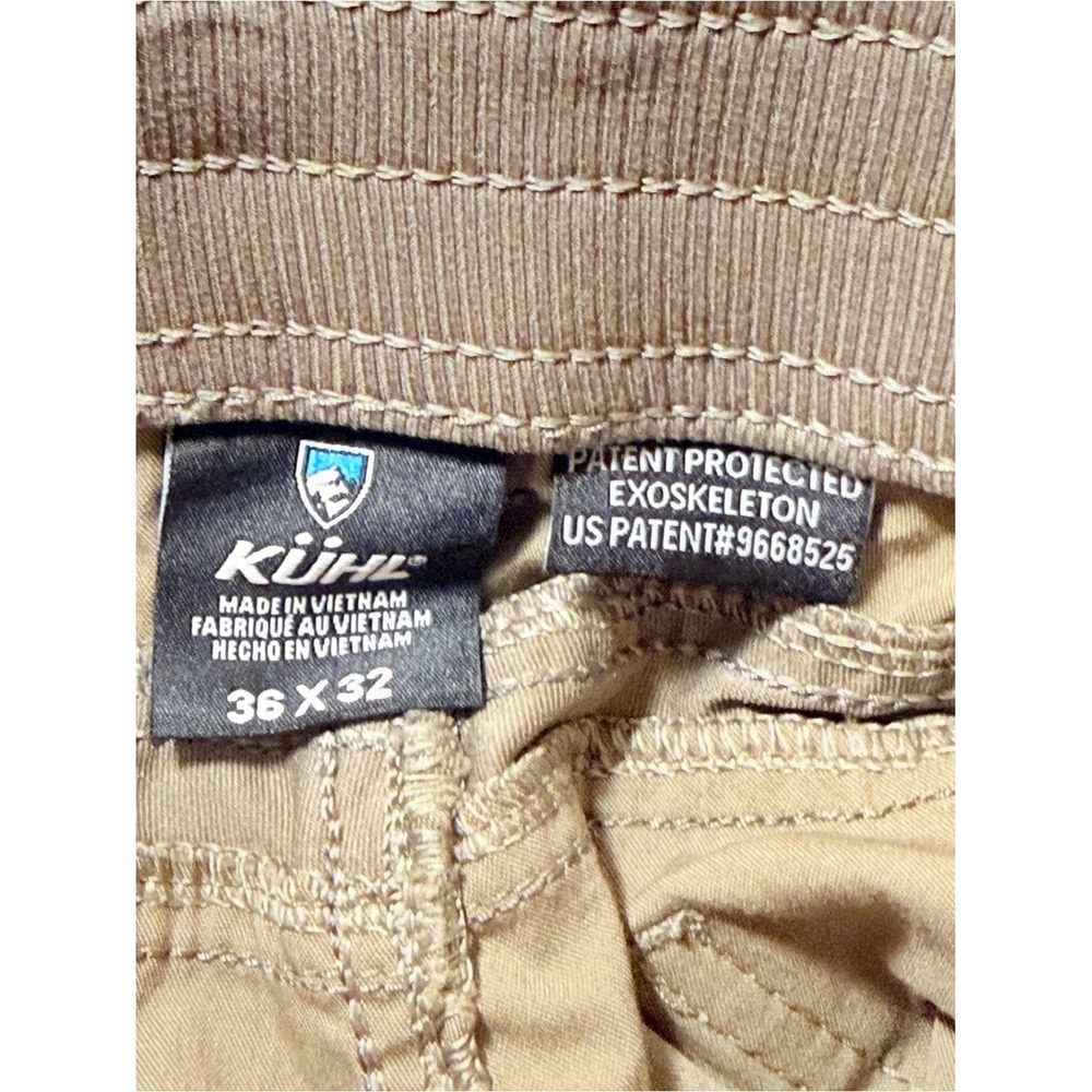 Kuhl Free Radikl Men's Slim Travel Pants in Khaki size 36 x 32 - Picture 8 of 13